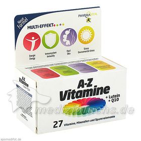 PharmaVital A-Z Vitamine + Lutein + Q10 Tabletten, 60 ST – PZN 9444371 из Германии