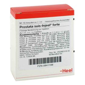Prostata Suis Injeel forte Ampullen (10 stk) – PZN 841188 из Германии