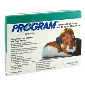 Program Suspens.f.katzen v.4,5-9 kg/266 mg Ampullen  (6 stk) – PZN 1421637 из Германии