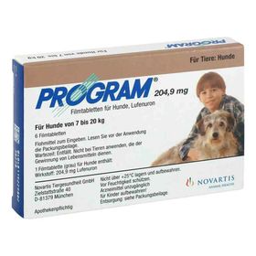 Program Tabletten für hunde 204,9mg 7-20kg (6 stk) – PZN 1422200 из Германии