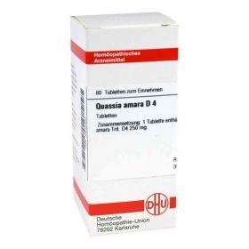 Quassia D 4 Tabletten (80 stk) – PZN 2635300 из Германии