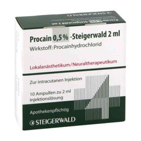 Procain 0,5% Steigerwald Injektionslösung (10X2 ml) – PZN 2705584 из Германии