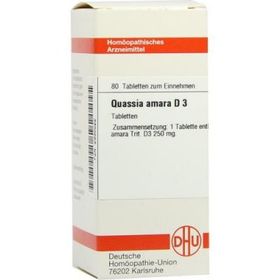 Quassia D 3 Tabletten (80 stk) – PZN 2930022 из Германии