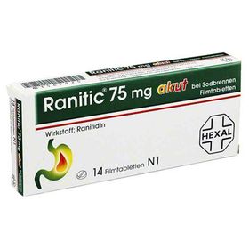 Ranitic 75mg akut bei Sodbrennen (14 stk) – PZN 3567925 из Германии