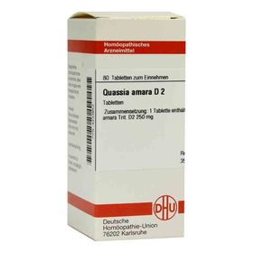 Quassia D 2 Tabletten (80 stk) – PZN 4233652 из Германии