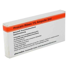 Procain Röwo 1% Ampullen 2 ml (10X2 ml) – PZN 4493755 из Германии