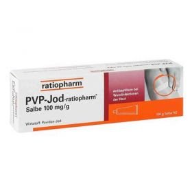 Pvp Jod ratiopharm Salbe (100 g) – PZN 7260431 из Германии