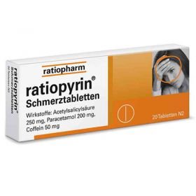 RatioPyrin Schmerztabletten (20 stk) – PZN 7686182 из Германии