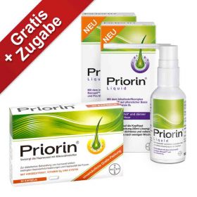 Priorin Liquid Pumplösung bei Haarausfall + 30er Kapseln GRATIS (2x50 ml) – PZN 8100294 из Германии