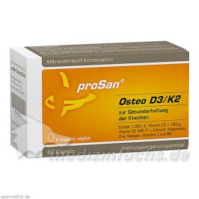 proSan Osteo D3/K2, 60 ST – PZN 11599879 из Германии