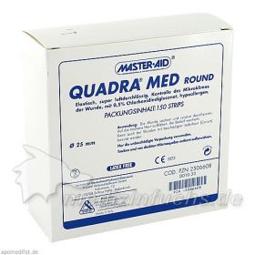 QUADRA MED round 22.5 mm Strips Master Aid, 150 ST – PZN 2506608 из Германии