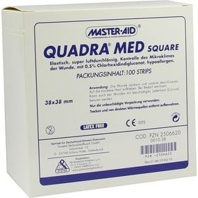 QUADRA MED square 38x38 mm Master Aid, 100 ST – PZN 2506620 из Германии