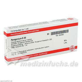 PYROGENIUM D 30 Ampullen, 10X1 ML – PZN 2824863 из Германии