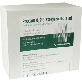 PROCAIN 0.5% STEIGERWALD, 100X2 ML – PZN 3511528 из Германии