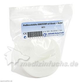 Prothesenbehälter weiß m. Deckel u. Einsatz, 1 ST – PZN 6641645 из Германии