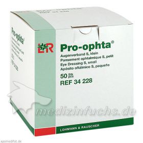Pro-ophta Augenverband S klein, 50 ST – PZN 7202178 из Германии