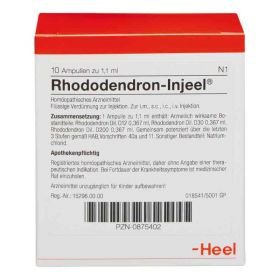 Rhododendron Injeel Ampullen (10 stk) – PZN 875402 из Германии
