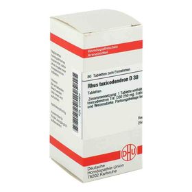 Rhus Tox. D 30 Tabletten (80 stk) – PZN 2104904 из Германии