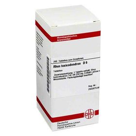 Rhus Tox. D 6 Tabletten (200 stk) – PZN 2104933 из Германии