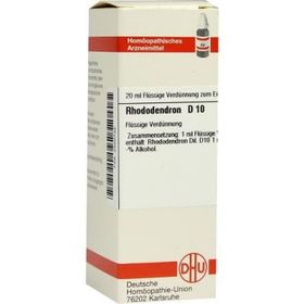Rhododendron D 10 Dilution (20 ml) – PZN 2620735 из Германии