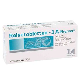 Reisetabletten-1A Pharma (20 stk) – PZN 5368650 из Германии