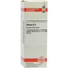 Rheum D 3 Dilution (20 ml) – PZN 7178764 из Германии
