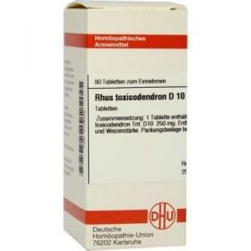 Rhus Tox. D 10 Tabletten (80 stk) – PZN 7179002 из Германии
