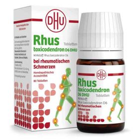 Rhus Tox. D6 Dhu bei rheumatischen Schmerzen Tabletten  (80 stk) – PZN 12608698 из Германии