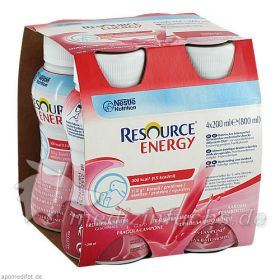 RESOURCE Energy Erdbeer/Himbeer, 4X200 ML – PZN 183093 из Германии