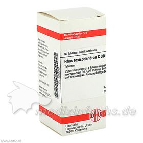 RHUS TOX C30, 80 ST – PZN 2930298 из Германии