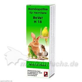 REVET H 18 Globuli f.Heimtiere, 10 G – PZN 3703021 из Германии