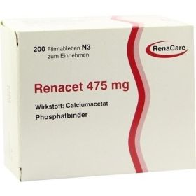 RENACET 475mg, 200 ST – PZN 4103375 из Германии