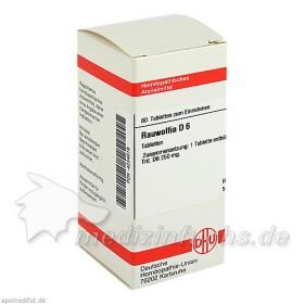 RAUWOLFIA D 6, 80 ST – PZN 4234019 из Германии