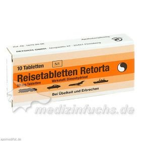 REISETABLETTEN RETORTA, 10 ST – PZN 862687 из Германии