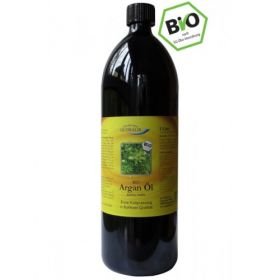Argan Öl BIO-Premium 100% Rohkost Violett Glas, 1000 ML – PZN 10126073 из Германии