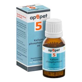 Apopet Schüssler-salz Nummer 5  Kalium phosphoricum D  6 veterin (12 g) – PZN 11685627 из Германии