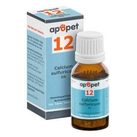 Apopet Schüssler-salz Nummer 12  Calcium sulf.D 6 veterinär  (12 g) – PZN 11685774 из Германии