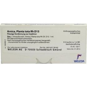 ARNICA PLANTA TOTA RH D15, 8X1 ML – PZN 1618328 из Германии