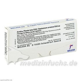 ARNICA PLANTA T D20 EQUISE, 8X1 ML – PZN 1618475 из Германии
