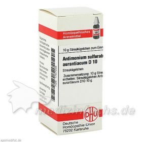 ANTIMONIUM SULF AURANT D10, 10 G – PZN 1757225 из Германии