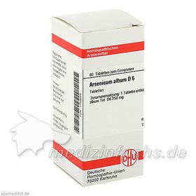 ARSENICUM ALB D 6, 80 ST – PZN 1758644 из Германии