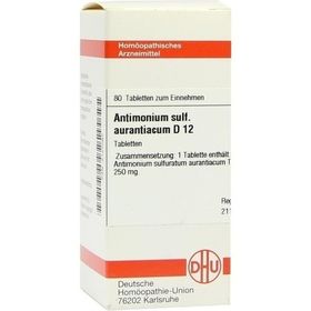 ANTIMONIUM SULF AURANT D12, 80 ST – PZN 2127087 из Германии