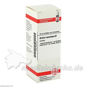 ARALIA RACEM URT, 20 ML – PZN 2607120 из Германии