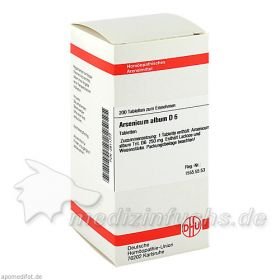 ARSENICUM ALB D 6, 200 ST – PZN 2811777 из Германии