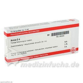 ARNICA D 4 Ampullen, 10X1 ML – PZN 2823065 из Германии