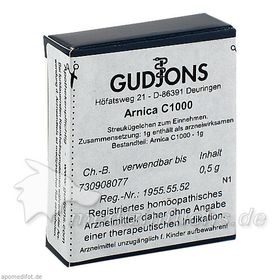 ARNICA C1000 Einzeldosis, 0.5 G – PZN 3032905 из Германии
