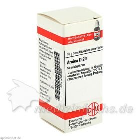 ARNICA D20, 10 G – PZN 4205058 из Германии