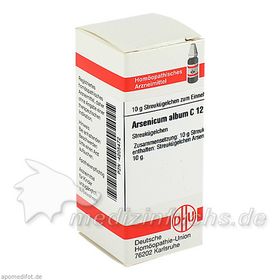 ARSENICUM ALB C12, 10 G – PZN 4205472 из Германии