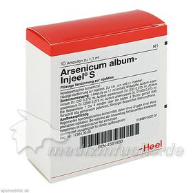 ARSENICUM ALB INJEEL S, 10 ST – PZN 4561830 из Германии
