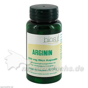 Arginin 500mg Bios Kapseln, 100 ST – PZN 5897331 из Германии